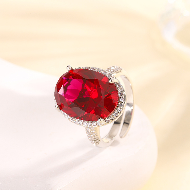 Red corundum ring