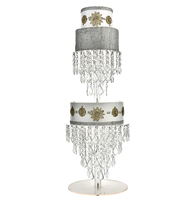 Ensemble de supports à gâteaux en acrylique de luxe pour Noël et mariage, vente en gros, très demandés