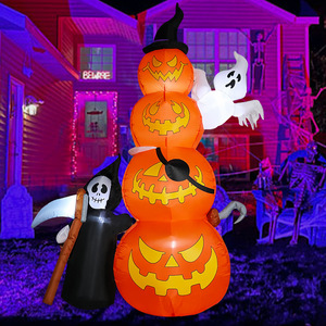 Citrouille gonflable pour <span class=keywords><strong>Halloween</strong></span> Citrouille gonflable grandeur nature pour l'extérieur, décoration de fête parfaite pour <span class=keywords><strong>Halloween</strong></span> - Product Image 3