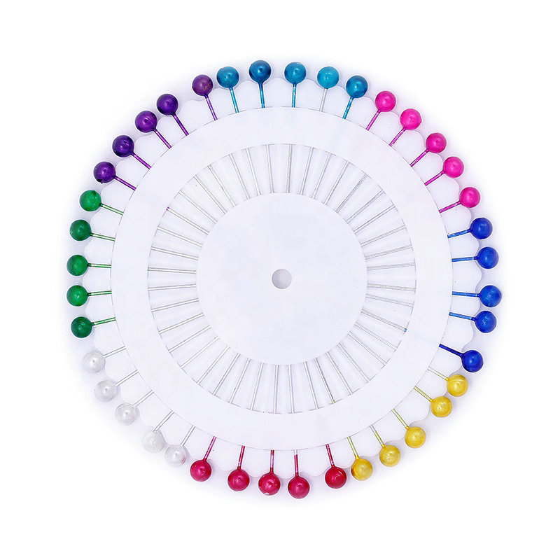 36 мм Радужная красочная декоративная булавка с жемчужной головкой