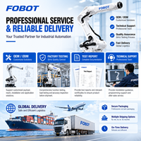 Bras robotisé industriel FOBOT MB150-3200, charge utile de 150 kg, portée de 3200 mm, 6 axes, manipulateur servo-électrique pour le chargement de machines