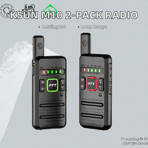 KSUT X-TFSI M10 (lot de 2) Talkies-walkies analogiques rechargeables <span class=keywords><strong>longue</strong></span> <span class=keywords><strong>portée</strong></span>, batterie 3300mAh, 16 canaux UHF, portables, pour la <span class=keywords><strong>chasse</strong></span> en plein air - Product Image 2