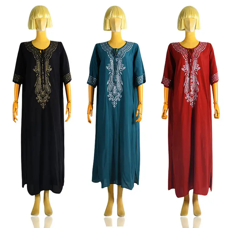 Plus Size Kaftan Strand kleid Bade bekleidung Badeanzug Strand vertuschen Kurzarm Langes Kleid Strickjacke Frauen