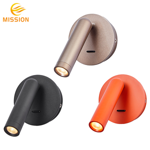 Mur LED Rechargeable Portable pour chambre à coucher chevet minimaliste aspiration magnétique petite tache lampe de lecture câblage gratuit en aluminium - Product Image 2
