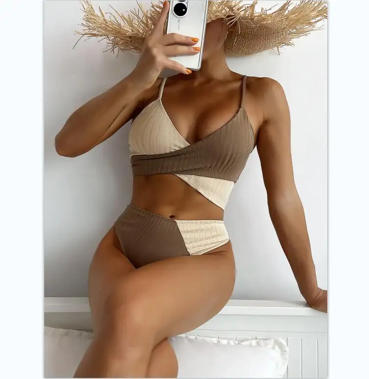 Benutzer definierte Handelsmarke Reife brasilia nische Mini String Tanga Extreme Micro Frauen Bade bekleidung Zweiteiliger Bikini