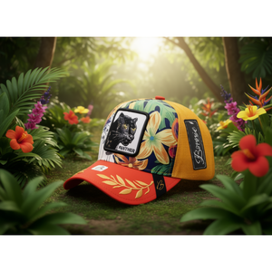 Gorra Trucker Bordada Bonne Panther, 6 Paneles de Malla, Ajustable, Transpirable, Primavera/Verano - Product Image 2