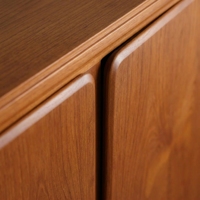 Commode minimaliste en bois massif pour grande chambre, meuble de rangement moderne et simple avec bureau intégré