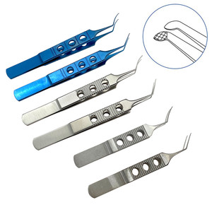 Fórceps de capsulorrexis Fórceps oftálmicos Titanio Arcuate Dihedral Eye Instrumentos quirúrgicos Acero inoxidable - Product Image 1