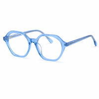 Lunettes carrées en acétate de cristal pour enfants, monture optique légère à bordure complète, modèle 91006, pour usage quotidien