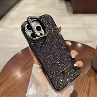 Étuis de téléphone portable personnalisés de luxe avec paillettes brillantes, antichoc, en TPU PC de 2,0 mm d'épaisseur pour S24 Ultra et pour 11/13/15/16