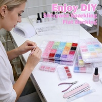 Kit de 18 Breloques 3D en Forme de Fleur à Cinq Pétales pour Ongles, Décorations Florales en Résine à Dos Plat pour Manucure DIY et Loisirs Créatifs