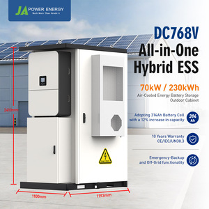 Gabinete de Baterías Comercial JApower de 70kW 230kWh Compatible con Inversor Híbrido Deye IP65 de Alto Voltaje LiFePO4 con Refrigeración por Aire - Product Image 1