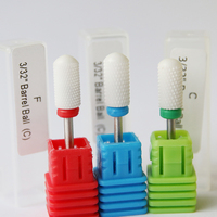 Accessoire pour ponceuse à ongles électrique, fraise conique large en céramique à flamme, fraise longue pour cuticules