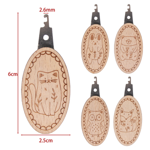 Nhà Máy Nguồn 2 Pcs Bằng Gỗ Kim Threadreader Tùy Chỉnh Cho Quilting May Cross Stitch Thêu Thủ Công Mỹ Nghệ May Công Cụ - Product Image 1