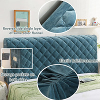 Usine directement en relief tête de lit couverture extensible lavable housse anti-poussière protecteur chambre en gros tête de lit couverture