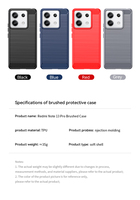 Pour Xiaomi Redmi Note 13 Pro Plus étui en fibre de carbone pour Redmi Note 13 Pro Plus couverture arrière
