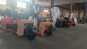 La nueva carretilla elevadora de paletas funciona de manera eficiente para transportar el gran coche eléctrico pequeño para ganado - Product Image 6