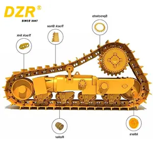 Teile Fahrwerk für Bulldozer Ersatzteil Bulldozer Mini Track Traktor Crawler Ausrüstung Verkauf Walze Gebraucht Bagger Pc40