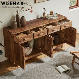WISEMAX FURNITURE <span class=keywords><strong>Mobile</strong></span> Porta Scarpe Angolare Moderno in Stile Wabi-sabi, Armadio in Legno Massello per <span class=keywords><strong>Ingresso</strong></span> Hotel e Soggiorno - Product Image 4