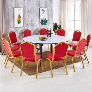 Tables pliantes rondes en plastique PVC de 6 pieds pour événements, usage extérieur et intérieur, vente en gros - Product Image 6