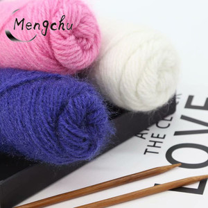 Fil de écharpe pour pull au Crochet, fil coloré, <span class=keywords><strong>alpaga</strong></span>, fil mélangé, viscose nylon, laine et coton cachemire pour le tricot à la main, g - Product Image 5