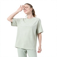 Camiseta Kuenzi Casual de Punto Sólido, Manga Corta, Anti-bolitas, Absorbente de Sudor, Peso Pesado 240GSM, 7A Antibacteriana, Sensación Fresca