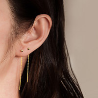 Élégantes Boucles d'Oreilles Pendantes en Argent Sterling S925, Bijoux Fins, 3 Longueurs, Mignonnes pour Femmes, Vente en Gros, Bijoux Pendientes