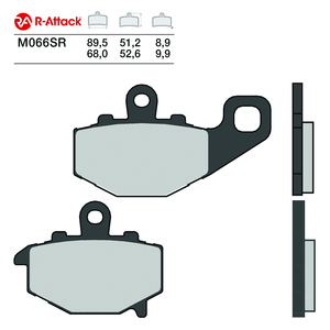 ผ้าเบรกมอเตอร์ไซค์ R-Attack M066SR แบบซินเทอร์ทองแดง สำหรับล้อหลัง ได้รับการรับรองมาตรฐาน R90 - Product Image 1