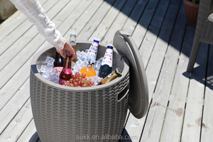 Cool <strong>Bar</strong> Cool Stool Rattan Garden Beer &amp; <strong>Drinks</strong> Cooler Table Cooler Garden <strong>bar</strong> - Product Image 6