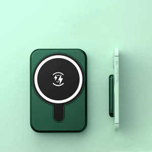 High-quality Ultra Slim Magnetic Wireless Power Supply Aluminum Alloy Li-Polymer 5000mAh Capacity 15W Fast <b>Charging</b> Customizable - Product Image 1