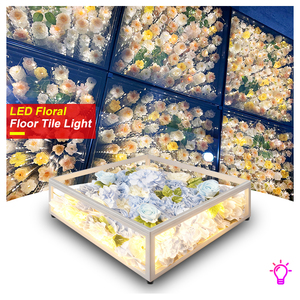 Escenario Móvil SHTX para Bodas, Decoración de Pista de Baile, <span class=keywords><strong>Pasarela</strong></span> para Fiestas de Bodas, Espectáculos, con Flores en el Interior, Escenario Cuadrado para Conciertos - Product Image 2