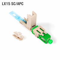 Konektor Serat Optik SC Fiber Optic Fast Connector LX15 Perakitan Cepat Konektor Serat Mode Tunggal Tanpa Alat Instalasi Kabel Optik FTTH