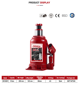 แจ็คขวดไฮดรอลิกเหล็ก10ตันแจ็ครถกลไกอัตโนมัติทนทาน - Product Image 2