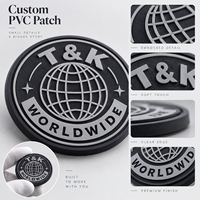 Badge en PVC souple personnalisé OEM ODM, qualité supérieure, durable, respectueux de l'environnement, pour casquettes, vestes, badge en PVC souple personnalisé