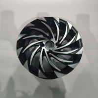 Rines de Aleación de Aluminio Forjado por Centrifugación de Alta Calidad, Diseño Nuevo, 15 Pulgadas, Base Negra, Plateado Pulido, 4/5x100-114.3, Modelo CJ144 1