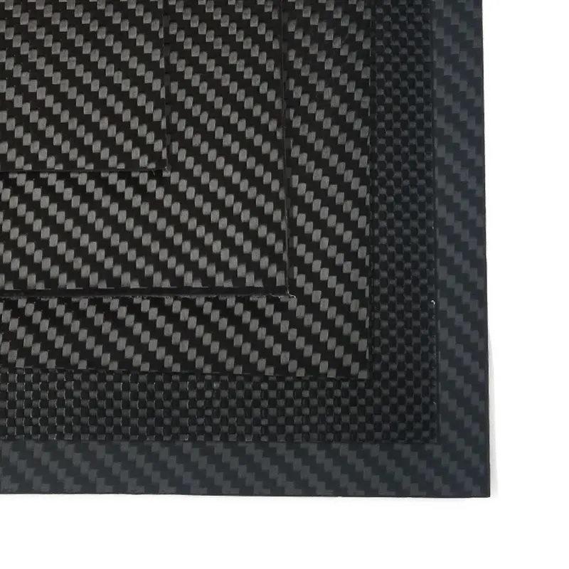 Folha de sarja de fibra de carbono CNC 1mm 2mm 3mm 4mm placas de fibra de carbono