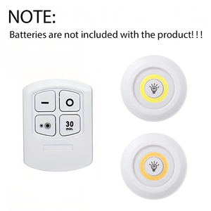 Lumière LED COB sous l'armoire 3W Blanc chaud Lampe <span class=keywords><strong>de</strong></span> placard Éclairage <span class=keywords><strong>de</strong></span> <span class=keywords><strong>salle</strong></span> <span class=keywords><strong>de</strong></span> bain Fonctionnant sur piles Nuit Froid Sommeil Chambre Armoire Mini - Product Image 3