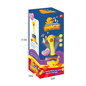 Pato de Peluche Eléctrico Musical Bailarín Amarillo con Grabación y Repetición, con 60 Canciones y Luces, Regalo para Bebés y Niños - Product Image 5