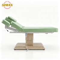 Table de massage électrique de luxe Siman pour soins du visage, 3 moteurs, couleur personnalisable, pour esthéticiennes, extensions de cils, salon de beauté, spa, salon