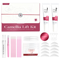 Корейский набор для лифтинга ресниц Camellia Lift Big Kit с 18% цистеамина, мягкая завивка, держится до 90 дней, для густых и матовых волос