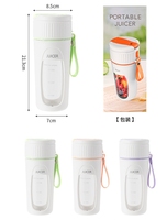 Blender Portabel Isi Ulang USB Ramah Lingkungan Berkualitas Tinggi 380ml dengan Pisau Stainless Steel Mini Elektrik untuk Rumah Tangga dan Luar Ruangan