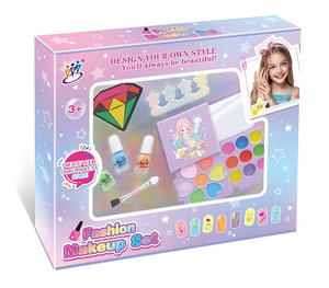 Kit de maquillage pour enfants <span class=keywords><strong>pas</strong></span> <span class=keywords><strong>cher</strong></span> 2026, jouets de simulation, <span class=keywords><strong>valise</strong></span> de cosmétiques, jouets de maquillage pour enfants, ensemble de beauté - Product Image 3