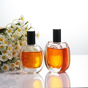 Classico High-End di lusso 30ml 50ml 100ml bottiglie di profumo bianco grigio trasparente con pompa spruzzatore e forma piatta cartone imballato - Product Image 3