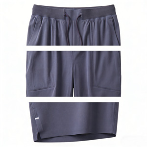 Shorts de sport pour hommes, taille US/Euro, avec cordon de serrage, coupe ample, shorts de détente avec poches - Product Image 5