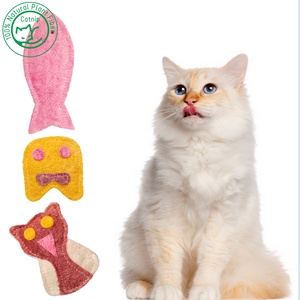 Stili di cartone animato caldo naturale luffa erba gatta giocattolo gattino giocattoli per la dentizione con la rimozione del tartaro per gatti e animali domestici - Product Image 1