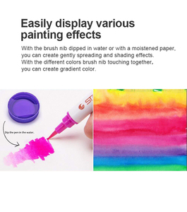 STA <span class=keywords><strong>PRO</strong></span> Real <span class=keywords><strong>Brush</strong></span> Bolígrafos de acuarela, juego de 91 colores únicos para crear ilustraciones, caligrafía y efectos de acuarela - Product Image 6