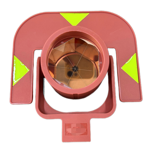 Topographic Prism GPR111 Red Single Basic Circular Reflective Replace Prism with Holder and Target for Total Station