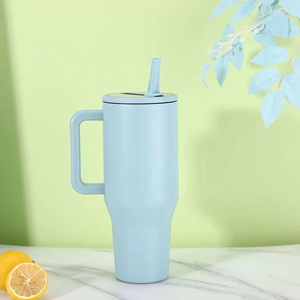 New Flip Leakproof Lid 40oz Adventure Flowstate <b>Reusable</b> Insulated Stainless Steel Tumbler Handle Straw Unisex Eco-Friendly - Product Image 5