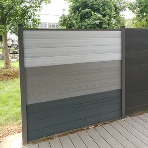 Low maintenance composite wood fence/garden wooden fence