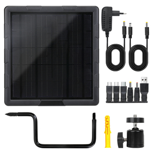 Miglior piccolo Ip66 5000mah batteria al litio 18w potenza di uscita della telecamera energia pannelli fotovoltaici Solares con Dc5521 12v/6v - Product Image 5